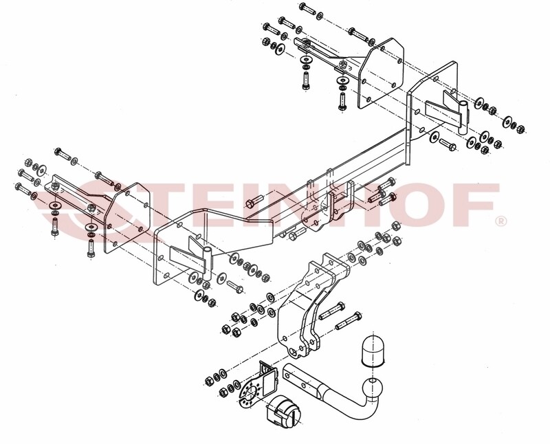 Tow Bar for BMW X5 2001 to 2007 E53 X5 BMW Model with Electrics 12N