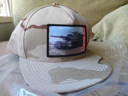 Supreme Tank 5-Panel Hat- Desert Camo 
