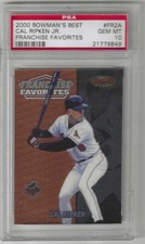 2000 Bowman's Best Cal Ripken JR Franchise Favorites Graded Card PSA 10 Orioles