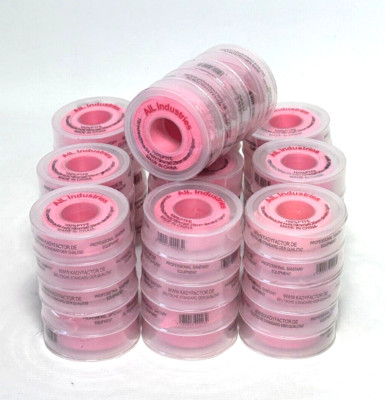 (50) PLUMBERS PTFE TEFLON THREAD SEAL PIPE FITTING TAPE 3/4'' X 720'' X 0,25mm