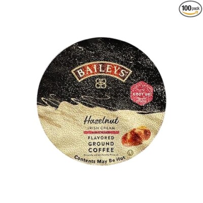 Bailey's: Hazelnut Irish Cream Flavored Coffee, 100 Count Single Serve Cups