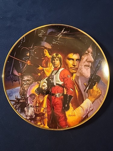 Vintage Star Wars Trilogy Hamilton Collection 1992 Collector's Plate 9 1/4" 