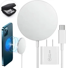 Magnetic Wireless Charger, Qi Certified Fast Charging Pad, Quick Charge