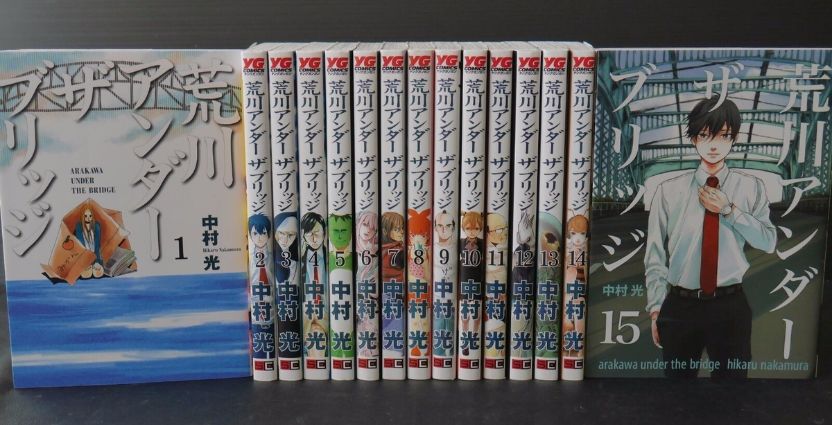 JAPAN Hikaru Nakamura manga: Arakawa Under the Bridge vol.1~15