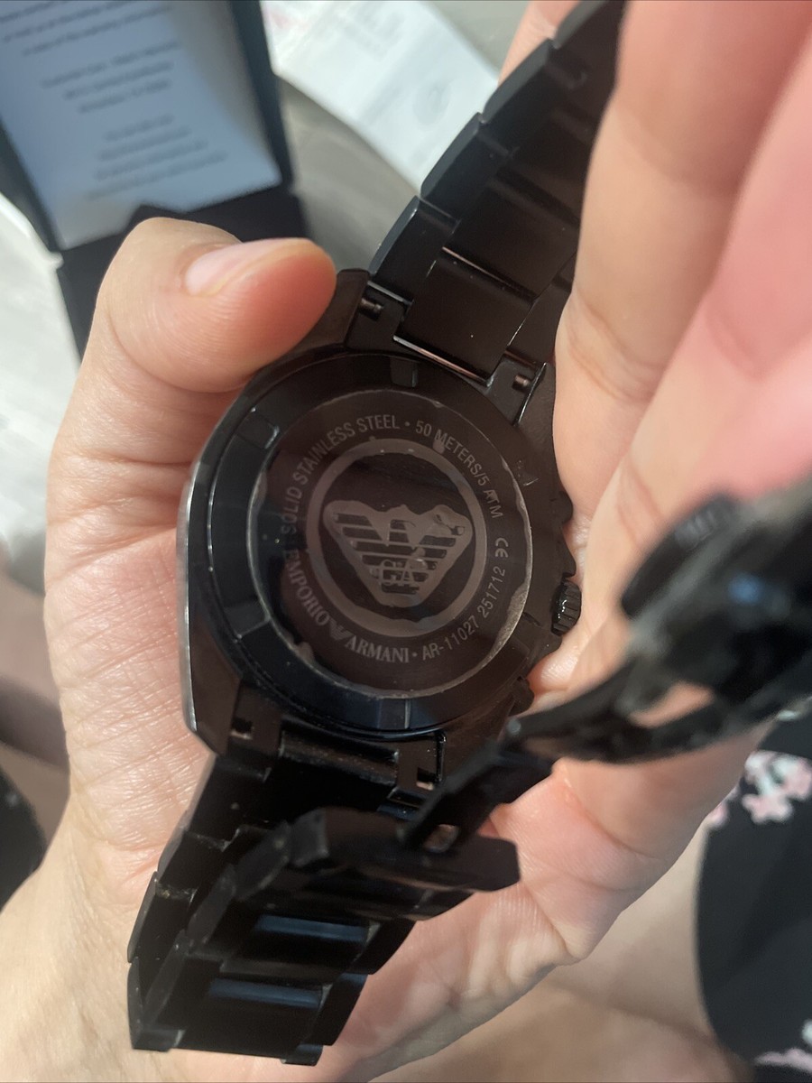 Emporio Armani Sportivo Quartz Black dial Black Steel Strap Emporio Armani Sportivo Quartz Black dial Black Steel Strap