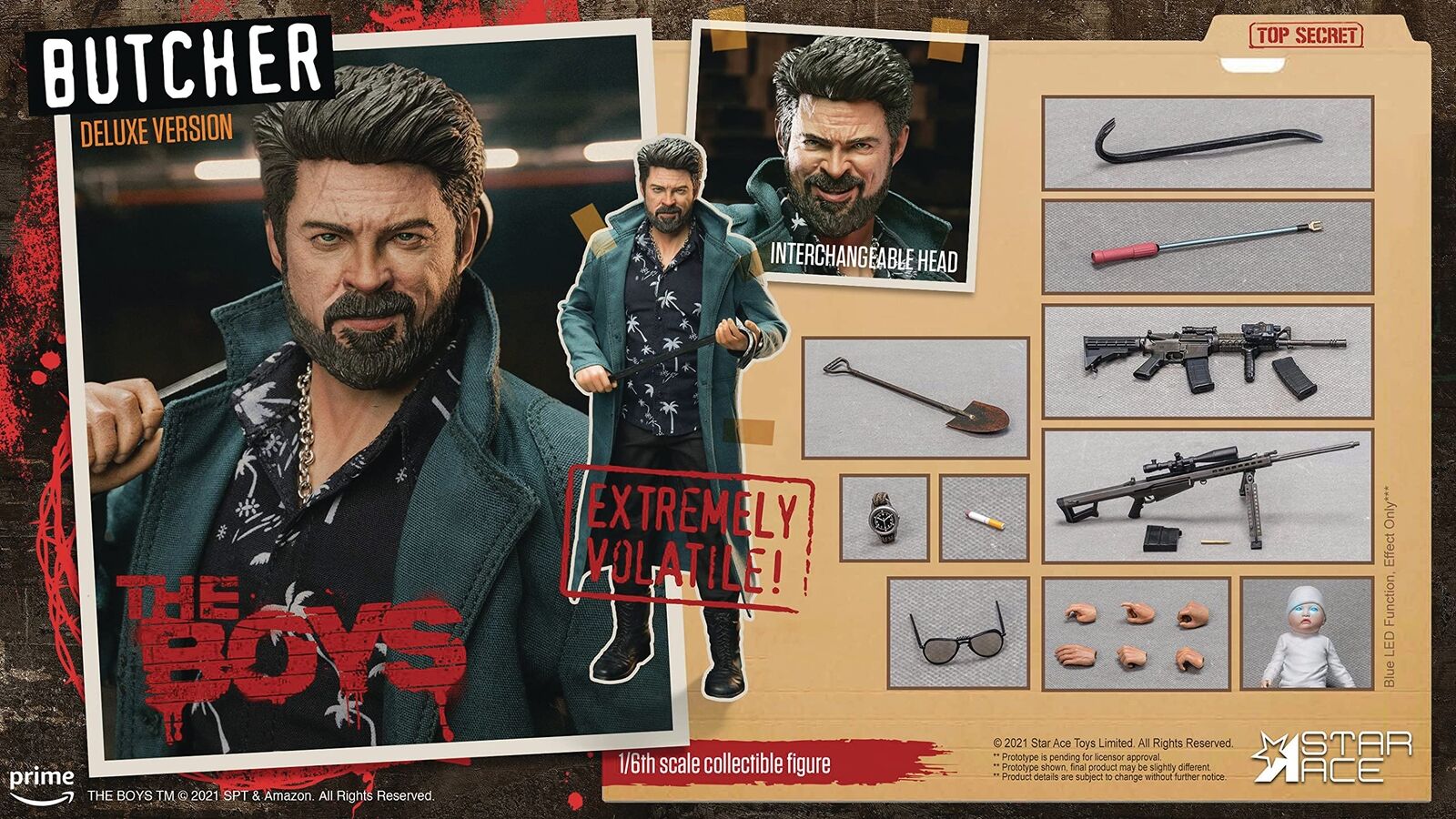 Star Ace Toys THE BOYS BILLY BUTCHER DELUXE VERSION 1/6 Scale Figure SA0104 NEW