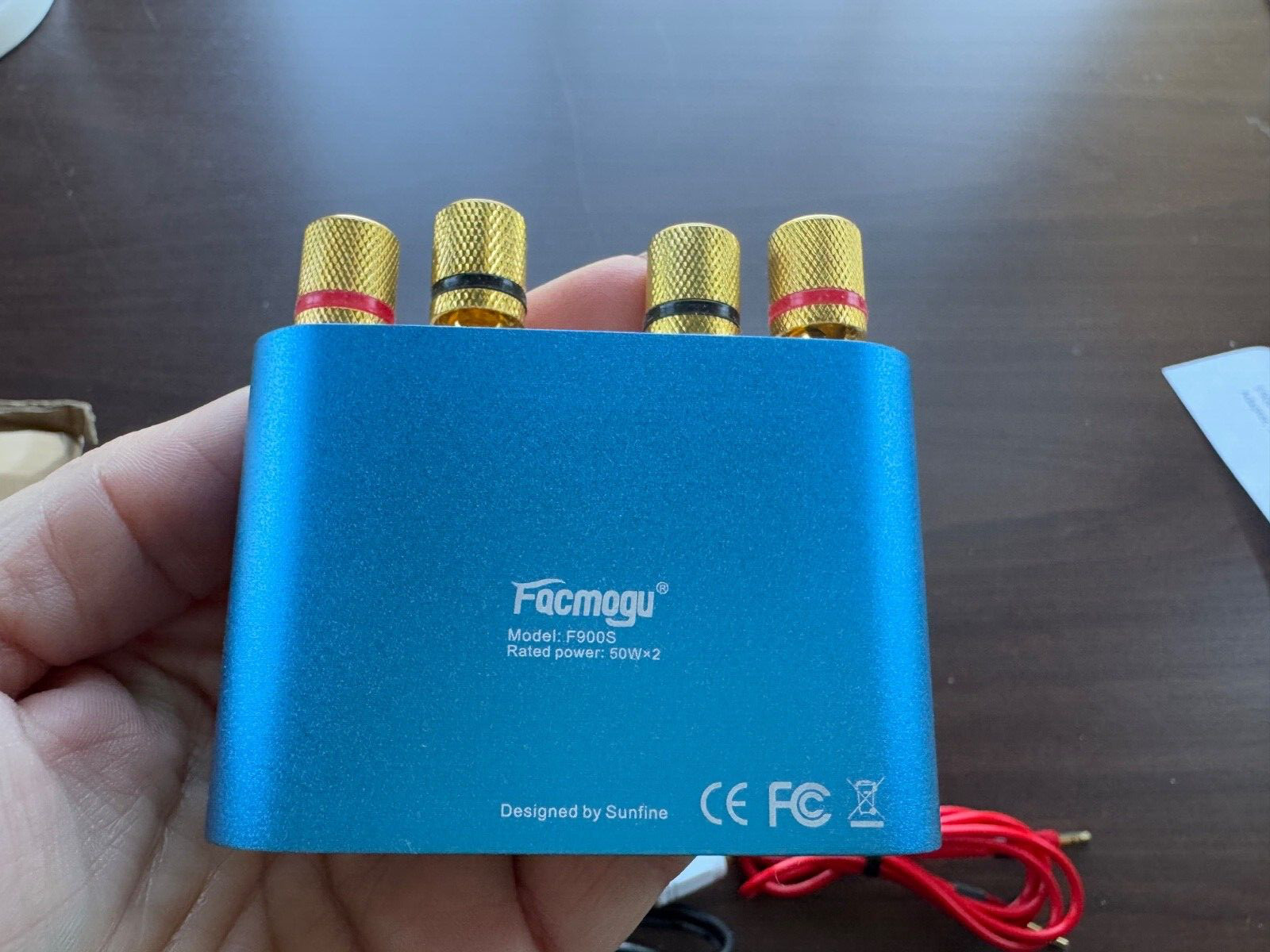 Facmogu F900S Mini Bluetooth 5.0 Power Amplifier No Power supply 