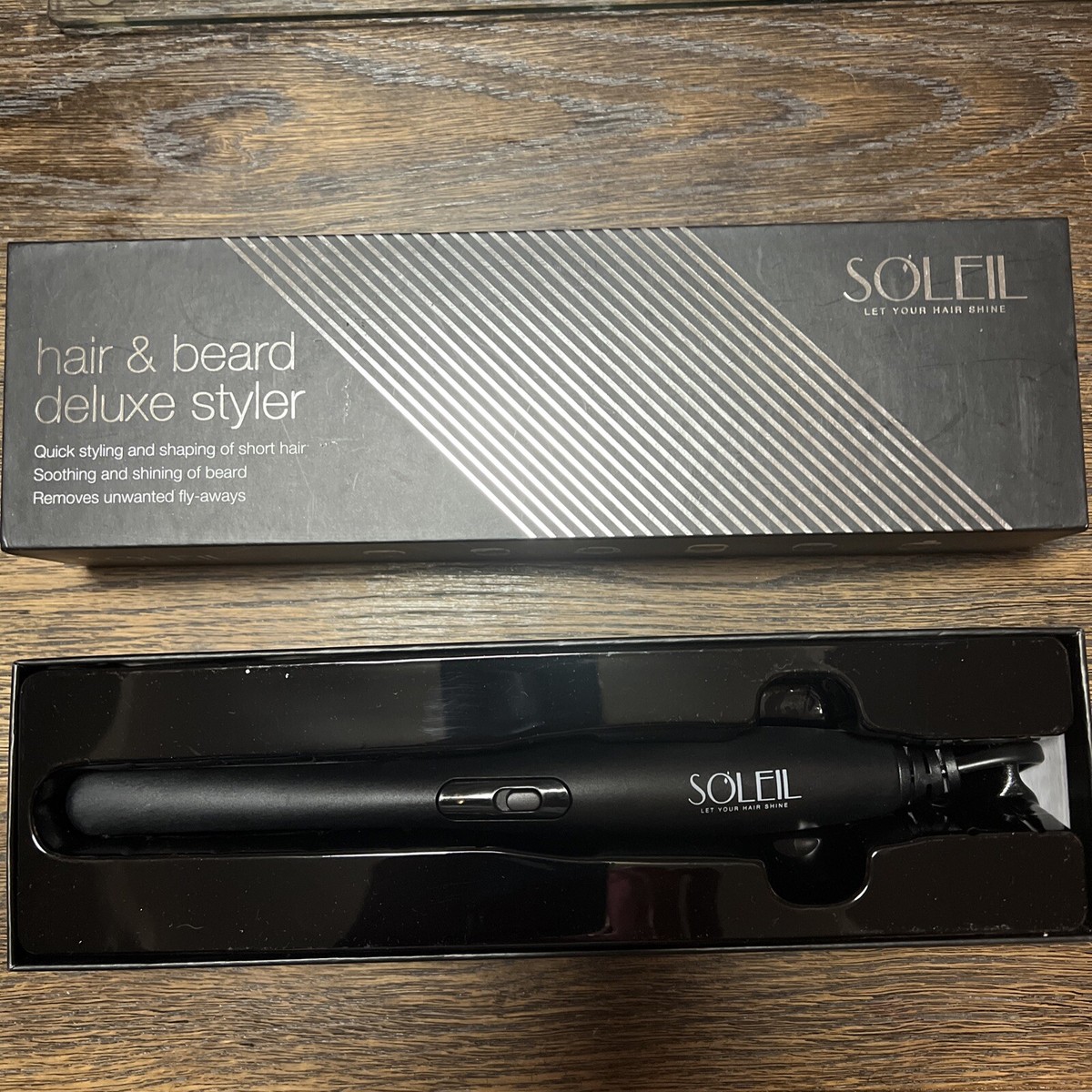 Soleil hair straighteners brand new Metallic\Rubberized Flat Iron – soleilhairtools main image 3