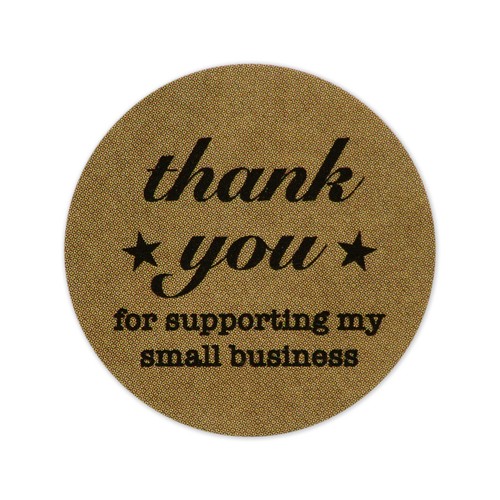 x100 Thank You Stickers For Your Purchase Business Labels Round Heart Wedding - Picture 15 of 73