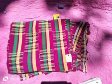 Antique Kente Cloth 112"X 82"inches, African Ghana hand woven ,rare