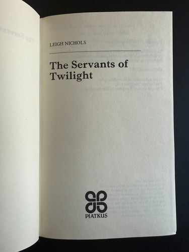 The Servants of Twilight,by Dean Koontz (Leigh Nichols) - 1985 - 1st HC Book DJ - Picture 6 of 11