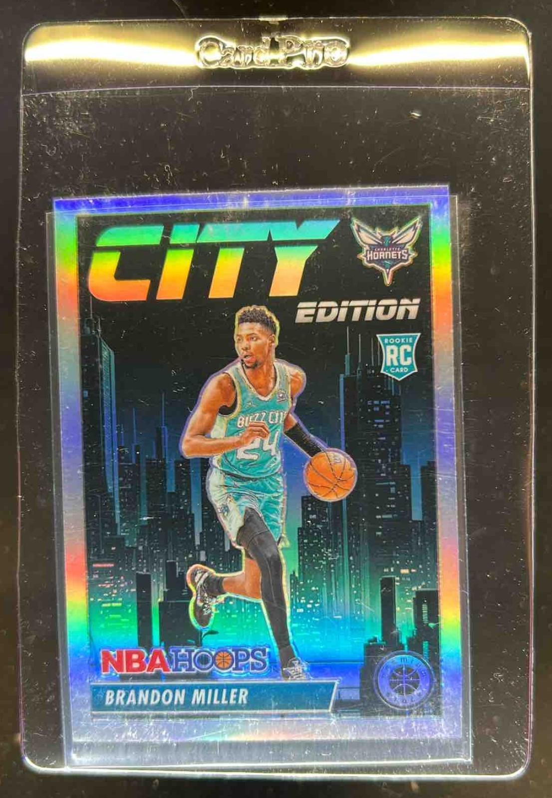 2023-24 Hoops Premium Stock Brandon Miller City Edition RC Silver Prizm #12