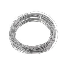 Titanium Wire, 16 Feet x 0.1mm 38 Gauge TA1 Titanium Soft Wire, Silver Tone