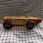 Vintage Tin 1930’s Marx Windup toy race car boat tail #3