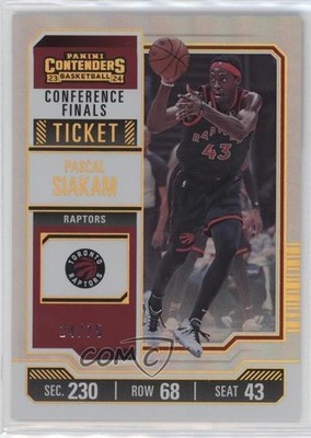 2023-24 Panini Contenders Conference Finals Ticket 24/75 Pascal Siakam #30 1c42