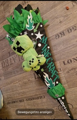 Mincraft Schultüte Standart  2026 90/100 Cm mit Krepp 2026