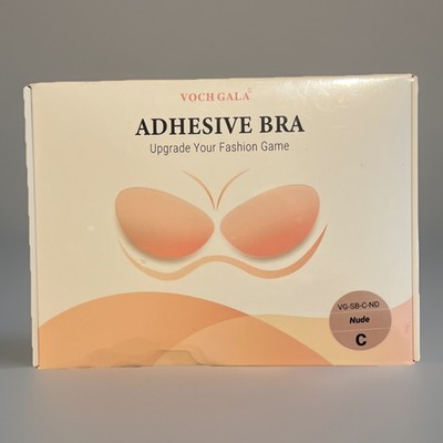 Voch Gala Adhesive Bra Nude Women Size C Strapless Backless Formal New Boxed