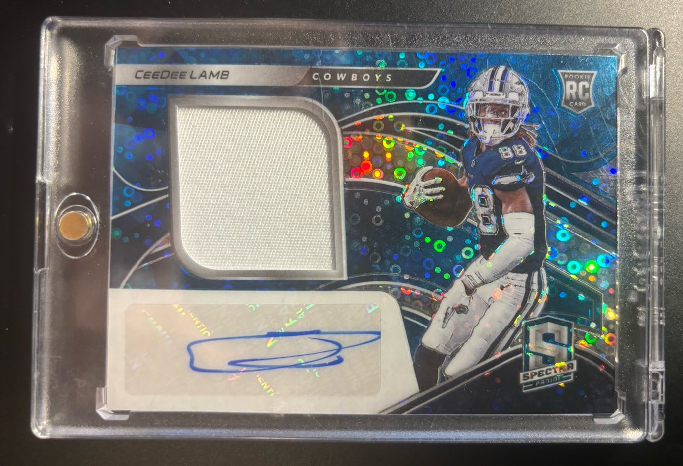 2020 Spectra Ceedee lamb RPA Auto Rookie /60 Blue