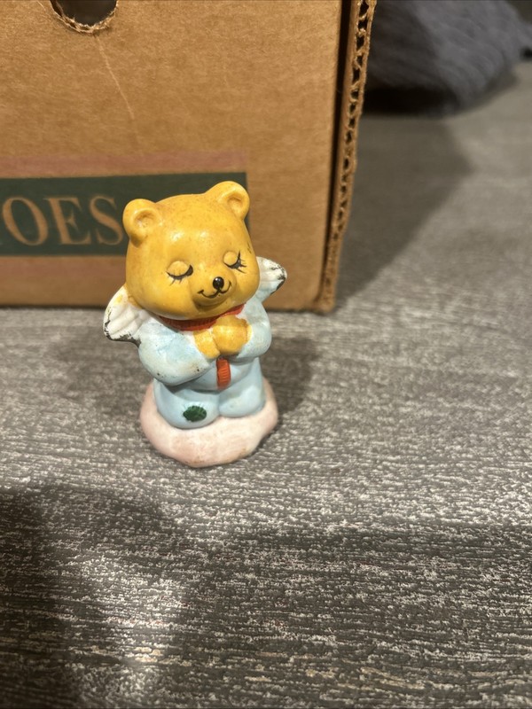 a Vintage Angel Teddy Bear Ornament from the "Christmas Around The World"