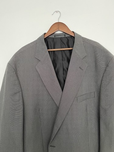 Geoffrey Beene Mens Suit Jacket Size 60 L Grey VGC - Picture 2 of 13