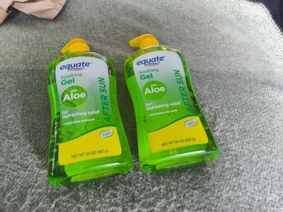 2 Bottles Equate ~ Soothing Gel with Aloe ~ After Sun Gel 20 oz Each