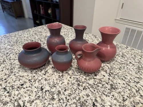 Van Briggle Pottery Original Lot Mulberry & Persian Rose