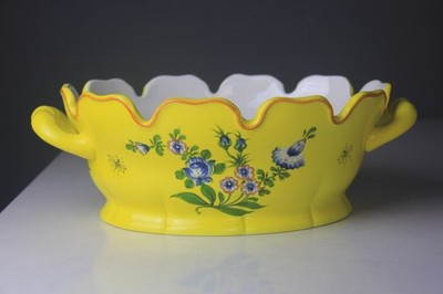 VTG Tiffany & Co Este Ceramiche Italy Hand-Painted Ceramic Monteith
