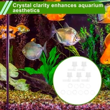 1/4" Hose ID G1/2 Male NPT Elbow Barb Connector PP Clear 1 Set