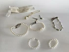 Lot of Vintage pearl Barbie/Doll Jewelry Accessories.