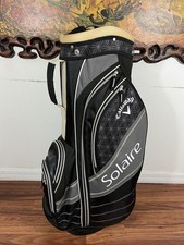 Callaway Solaire Women's 6-Way Shoulder Carry Golf Bag Gray  Black W/ Rain Hood