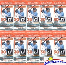 (10)2022 Donruss Baseball EXCLUSIVE Factory Sealed JUMBO FAT CELLO Pack-300 Card
