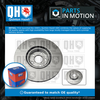 2x Brake Discs Pair Vented fits VOLVO XC90 Mk2 2.0 Front 2014 on 345mm Set QH