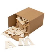 176 pcs 3in Wooden Letters Craft Set Cute Letter Shapes for Home Decor and DI...