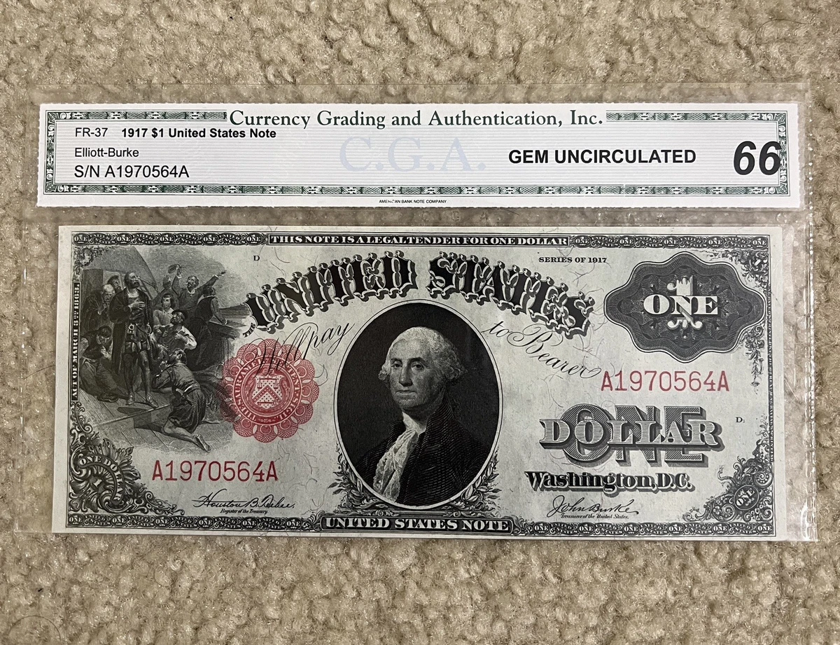 Uncirculated $1 1917 Year United States Large Size Notes for sale
