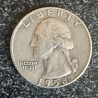 1958 D Washington Quarter Dollar - 25 Cents