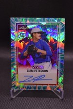 Liam Peterson Auto /10 2025 Leaf Vivid Blue Crystal Florida Gators #BA-LP1