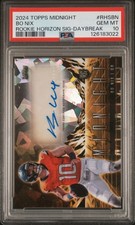 2024 TOPPS MIDNIGHT ROOKIE HORIZON SIGNATURE BO NIX DAYBREAK /5 PSA 10 LOW POP 1