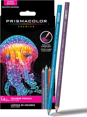 Prismacolor Premier Colored Pencils, Soft Core, Assorted Colors for Dark Paper,