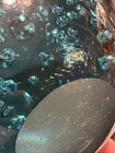 Vintage Bullicante Bubble Dark Blue Circle Art Glass Paperweight — photo 5