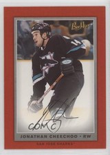 2006-07 Upper Deck Bee Hive Red Facsimile Signature Jonathan Cheechoo #17 0c3
