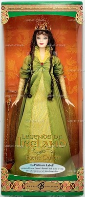 Barbie Legends of Ireland Faerie Queen Brunette Doll 2004 Platinum