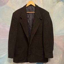 Vtg L.L. Bean Wool Blazer Jacket Thinsulate Lined Made in USA Dark Gray M/L 42  