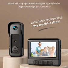 4.3’’video Doorbell 2.4G 130° Security Camera Door and Screen Intercom Door Bell