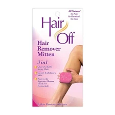 Hair Off Hair Remover Mitten - All-natural, Painless & Chemical Free -