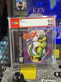 1995 Gex Sony PlayStation PS1 PSX Graded PSA 9.8 A+ Sealed Crystal Dynamics