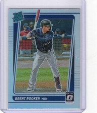 2021 Donruss Optic Rated Rookie Holo Prizm Brent Rooker RC Twins