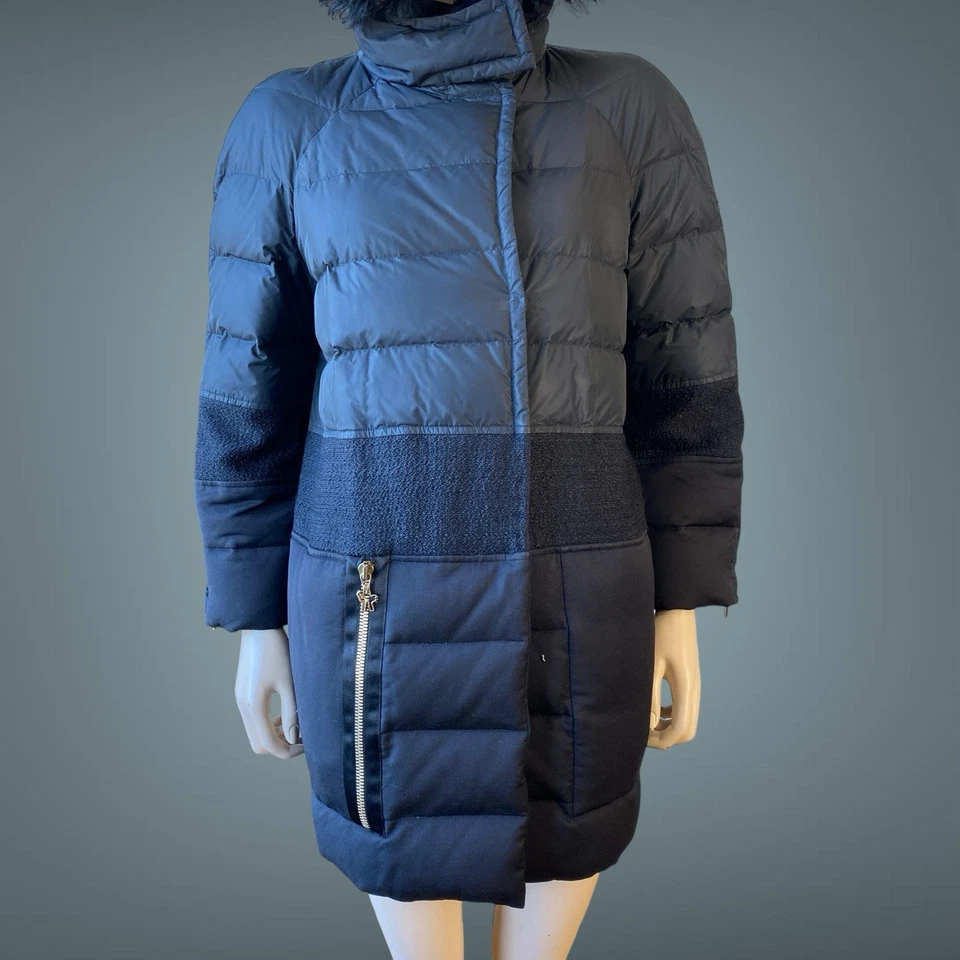Moncler Gamme Rouge Josette Black Women Down Coat PARKA Size 1 S - Image 2 of 4