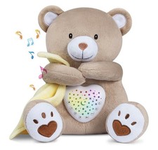 BEREST Bear Baby Sleep Soother Rechargeable Mom's Heartbeat White Noise Lights