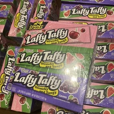 Laffy Taffy Stretchy Tangy Variety Flavor Box Candy 1.5 oz each 24ct 2+ lbs NEW