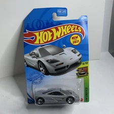 2021 Hot Wheels McLaren F1 Silver 235/250 HW Exotics 8/10 New